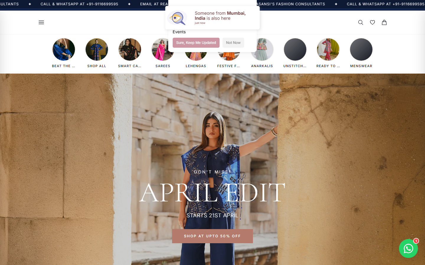 Vasansi.net — headless Next.js storefront after rebuild